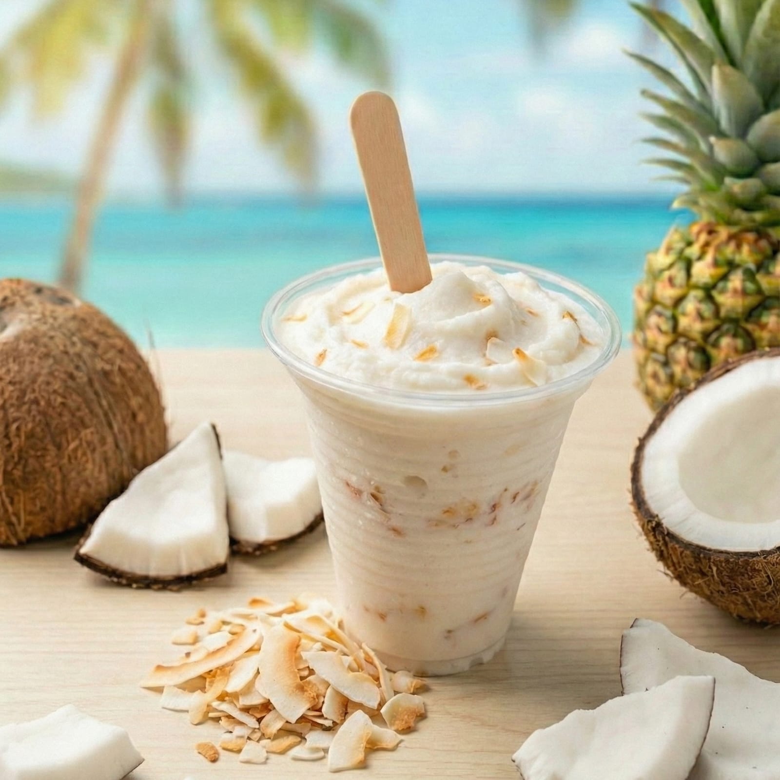 Helado de coco